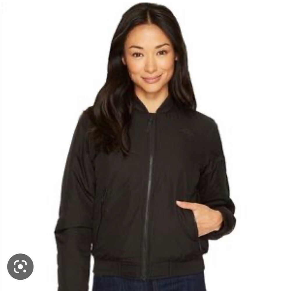 Northface rydell bomber jacket/coat crop short sz small tnf black